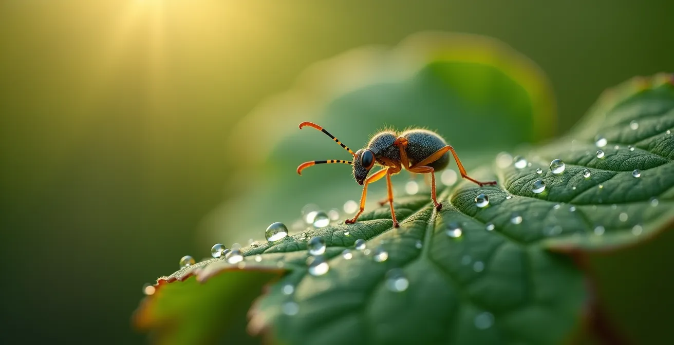 Siepe di arbusti autoctoni italiani con insetti predatori naturali della cimice asiatica