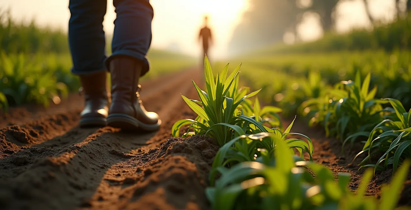 Confronto visivo tra distribuzione manuale e con drone di capsule biologiche